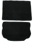 Preview: TTeppichsatz Kofferaum Ribbed bouclé schwarz Teppich für VW Käfer 1302 Kofferaumteppich 2 - teilig